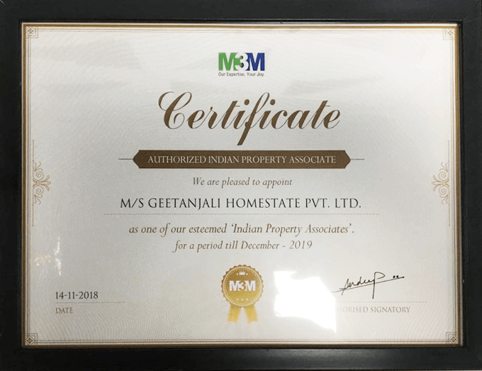 Certificate for Best Achievement 2019